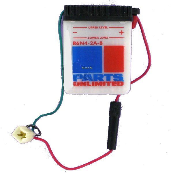 R6N4-2A-8 パーツアンリミテッド Parts Unlimited 液別 バッテリー 開放型 6V Y6N4-2A-8
