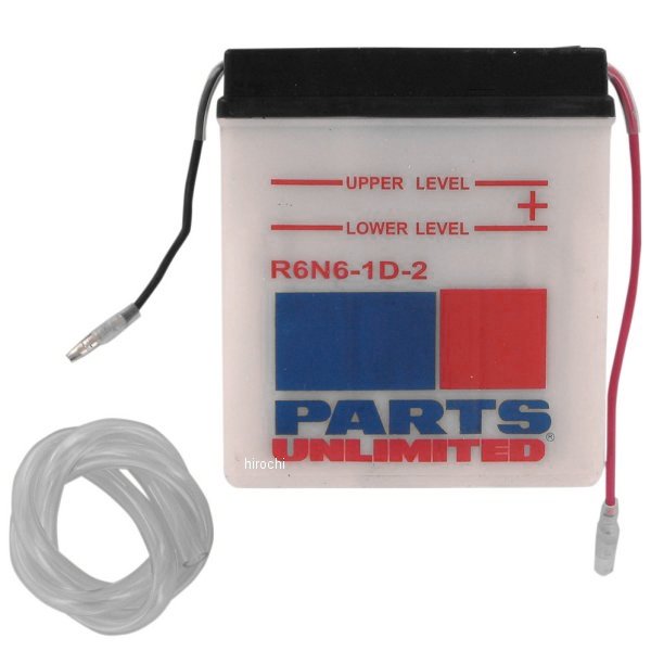 R6N6-1D-2 パーツアンリミテッド Parts Unlimited 液別 バッテリー 開放型 6V Y6N61D-2