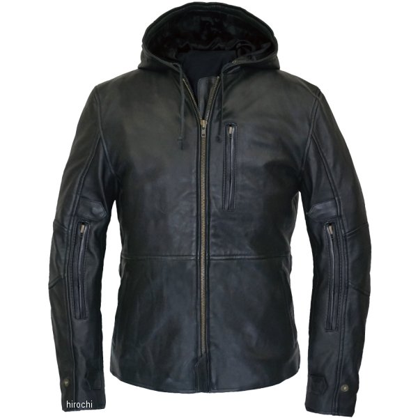 RA5033BK1 ラフ&ロード 秋冬モデル シープレザーパーカーFP 黒 Sサイズ