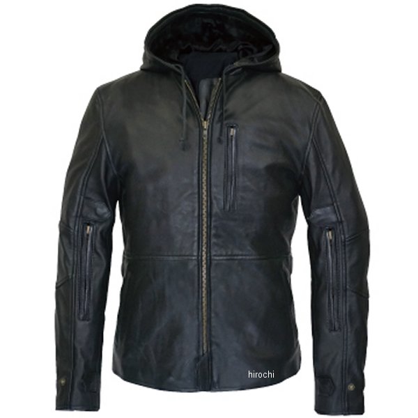 RA5033BK3 ラフ&ロード 秋冬モデル シープレザーパーカーFP 黒 Lサイズ