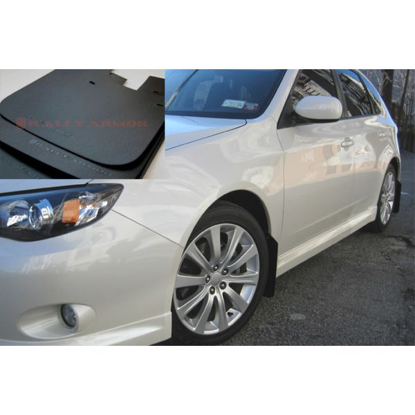 Rally Armor 08年-10年 スバル WRX (Hatch & Sedan) / 08年-11年 Impreza 2.5i Basic ブラック Mud Flap w/ ブラック Logo