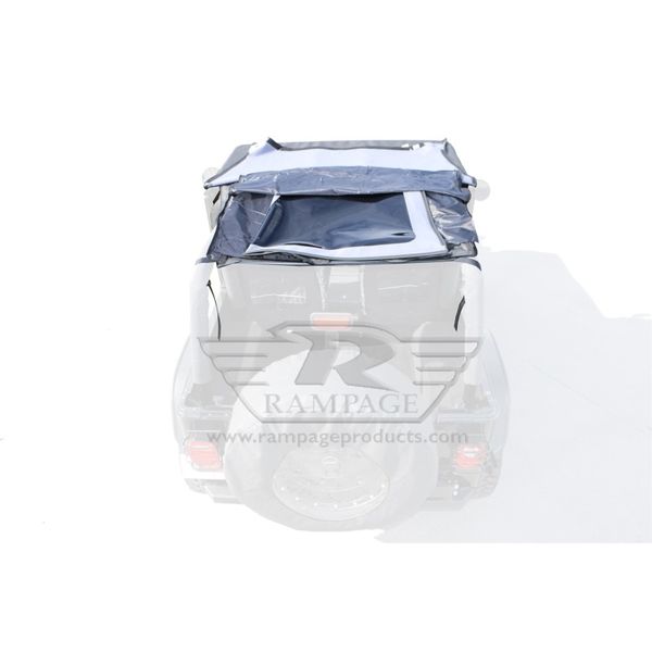 Rampage 92年-95年 Jeep ラングラー(YJ) Frameless Soft Top Kit - Black Diamond