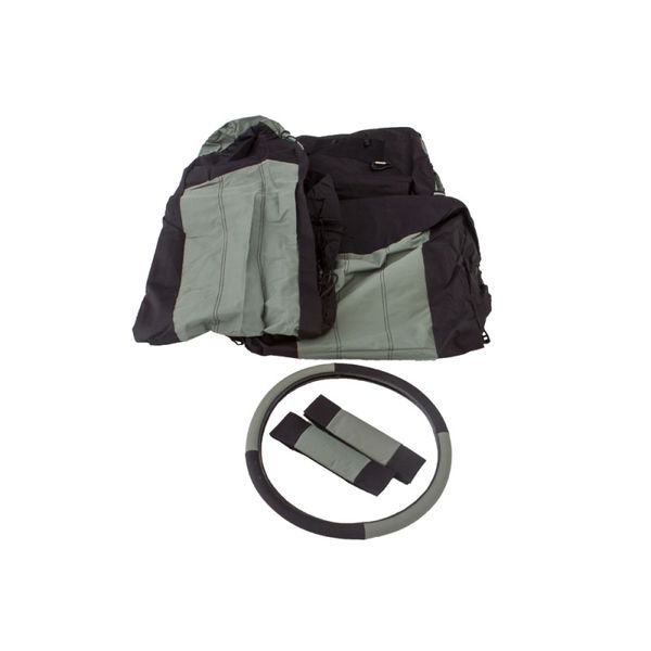 Rampage 87年-95年 Jeep ラングラー(YJ) Comfort Combo Seat Covers - Black/Grey