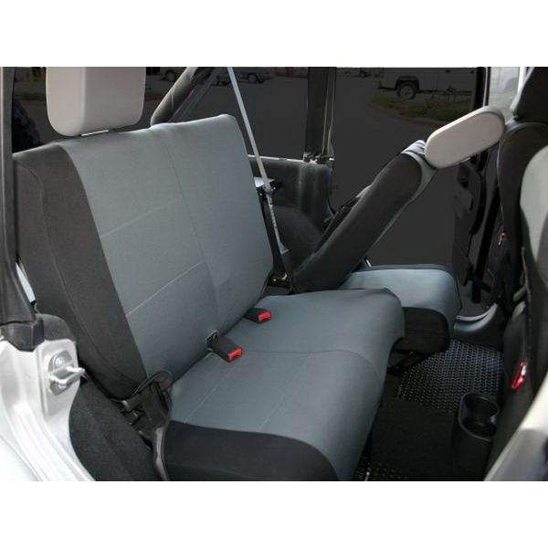 Rampage 2007-2018 Jeep ラングラー(JK) Unlimited Custom Fit Seat Cover - Black/Grey