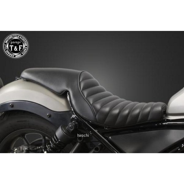 RB250ST02BKBK ガレージT＆F ガンファイターシート タイプ:タックロール レブル250 黒/黒