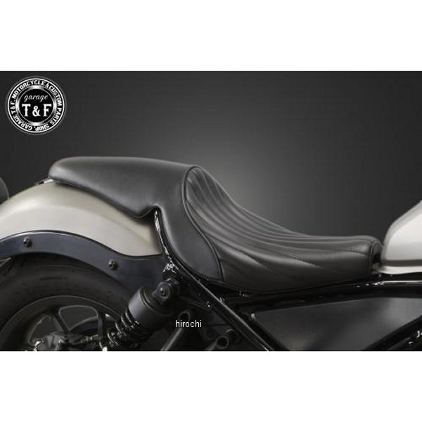 RB250ST04BKBK ガレージT＆F ガンファイターシート タイプ:バーチカル レブル250 黒/黒