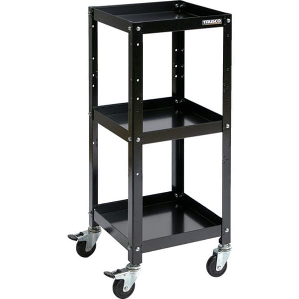 RBW733BK トラスコ中山(株) TRUSCO ツールワゴン ラビットワゴン 360×360 ゴム車輪 ブラック