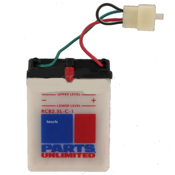 RCB25LC-1 パーツアンリミテッド Parts Unlimited 液別 耐久バッテリー 開放型 12V YB2.5L-C-1