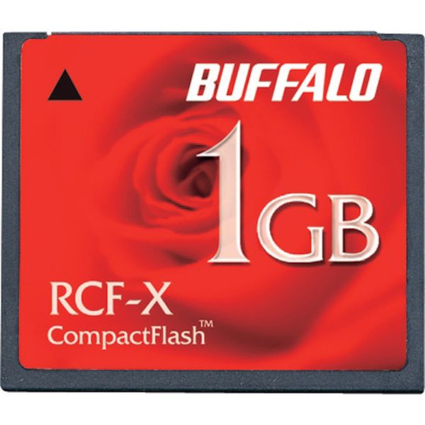 RCFX1GY (株)バッファロー バッファロー コンパクトフラッシュ ハイコストパフォーマンスモデル 1GB