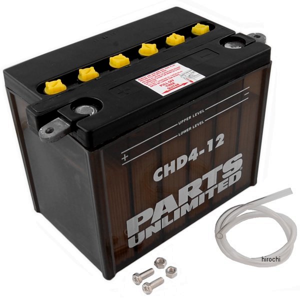 RCHD4-12 パーツアンリミテッド Parts Unlimited 液別 耐久バッテリー 開放型 12V YHD-12