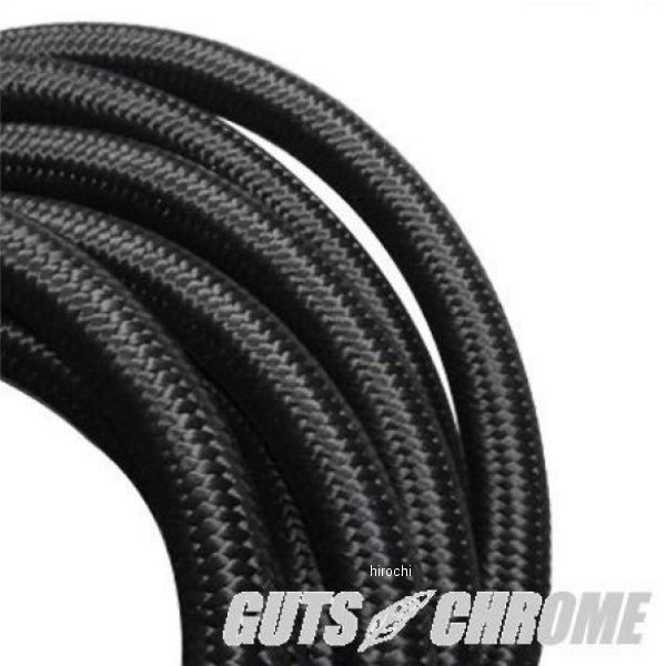 RE-082 ガッツクローム ブラックナイロンメッシュ/ステンメッシュホース3m