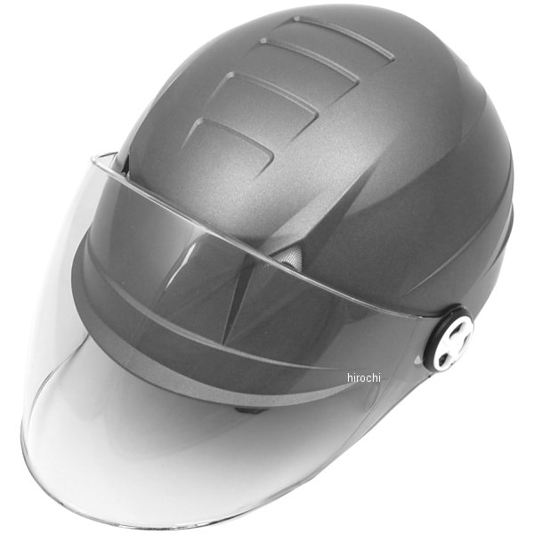RE-40 リード工業 ヘルメット セリオ 開閉シールド付き スモーキーシルバー フリーサイズ (57cm-60cm)