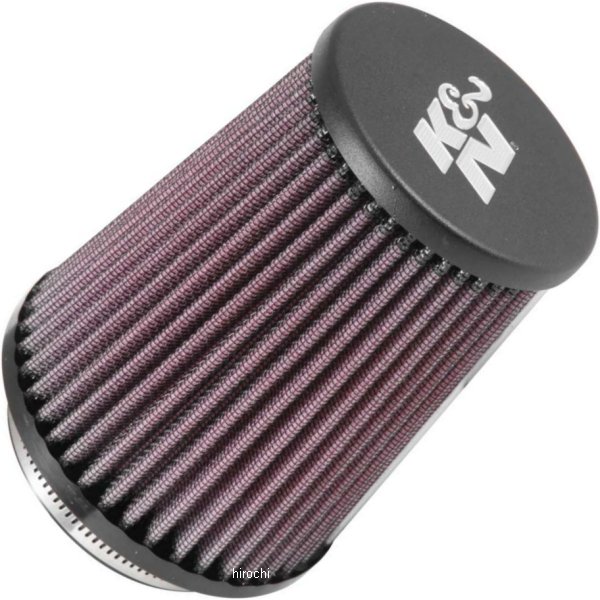 RE-5286 K&N エアクリーナー 汎用 ラウンド テーパー 76φ ラバー