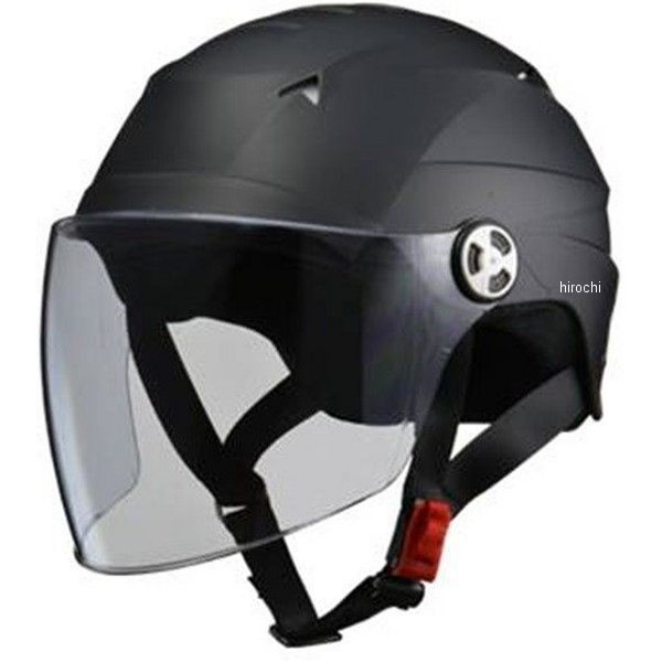 RE-40 リード工業 ヘルメット セリオ 開閉シールド付き マットブラック フリーサイズ(57cm-60cm)