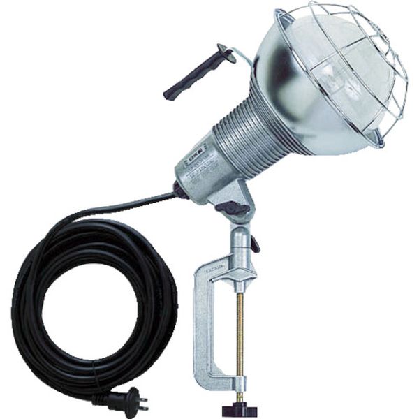 RGM-305 ハタヤ　防雨型水銀作業灯　バラストレス水銀ランプ３００Ｗ　１００Ｖ５ｍ　バイス付