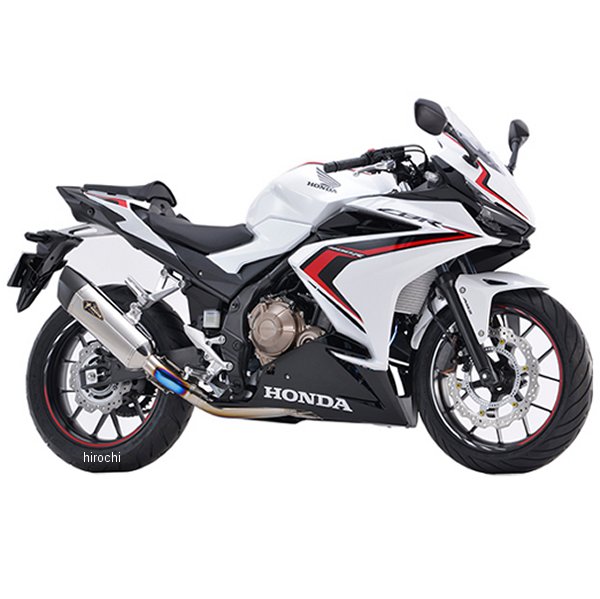 【SALE】RH41-01ST アールズギア フルエキゾーストマフラー リアルスペック シングル TypeS ホンダ CBR400R チタンポリッシュ