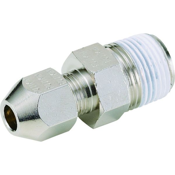 RH8DR 126-4463 (株)フジキン フジキン 黄銅製リングジョイント ハーフユニオンRH-8MM×R1/2