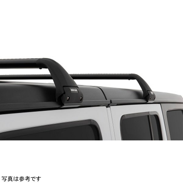 Rhino-Rack 07-22 Jeep ラングラー JK/JL 4 Door Hard Top Vortex SG 2 Bar Roof Rack - Black