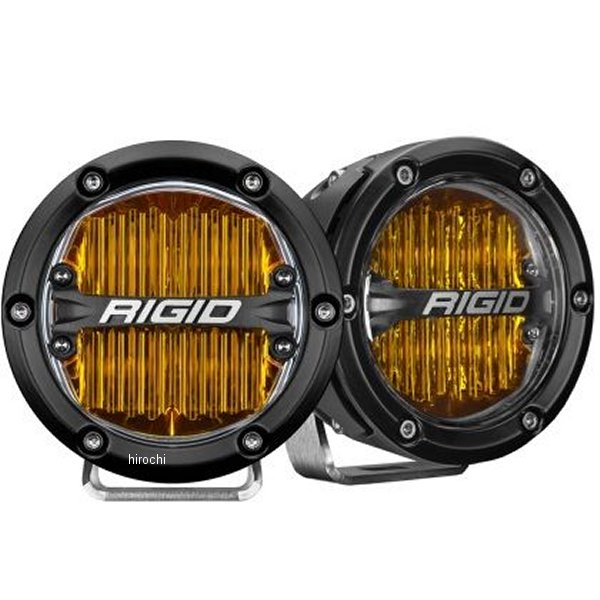 36121 リジッドインダストリー Rigid Industries 360シリーズ 4インチ LED SAE J583 フォグライト セレクティブイエロー (ペア)