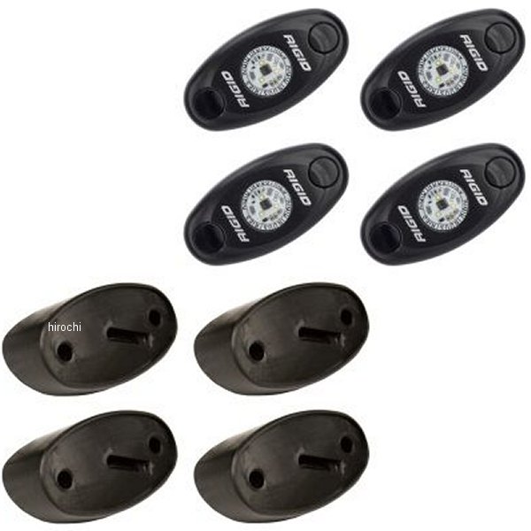 400203 リジッドインダストリー Rigid Industries ロックライトキット クールホワイト 4個入り