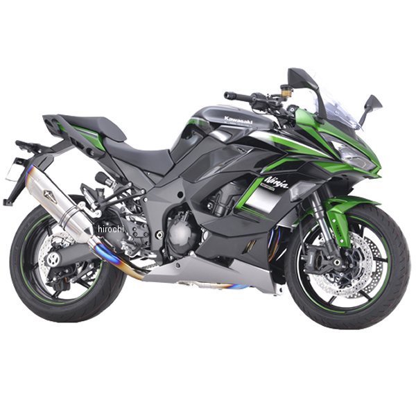 RK36-TUST アールズギア リアルスペック フルエキゾースト シングル UP タイプ Ninja 1000SX 20年以降 チタンポリッシュ