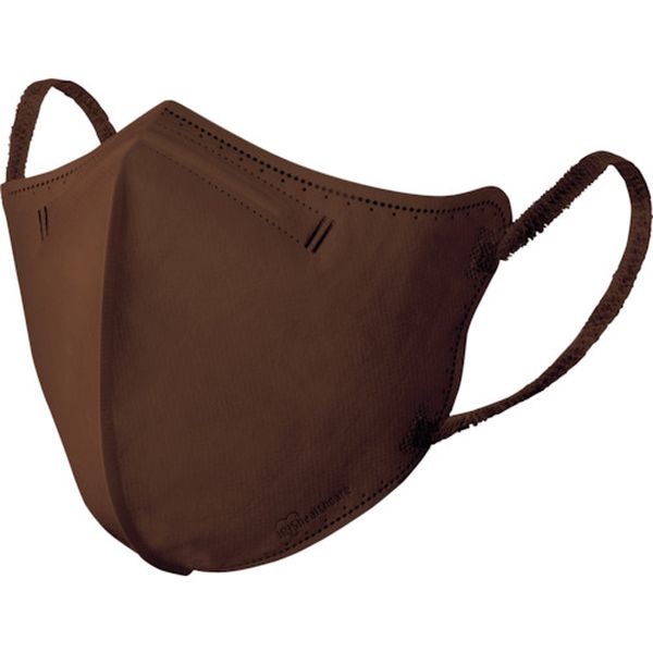 RKD5SBR 335-9939 289121 DAILY FIT MASK 立体マスク 小さめサイズ 5枚入 ブラウン