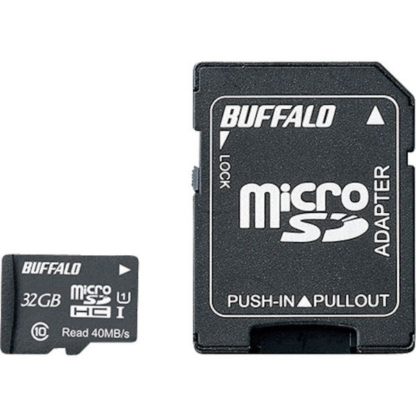 RMSD032GU1SA UHS-I Class1 microSDHCカード SD変換アダプター付 32GB