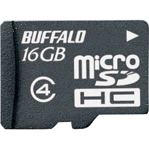 RMSDBS16GB (株)バッファロー バッファロー 防水仕様 Class4対応 microSDHCカード 16GB