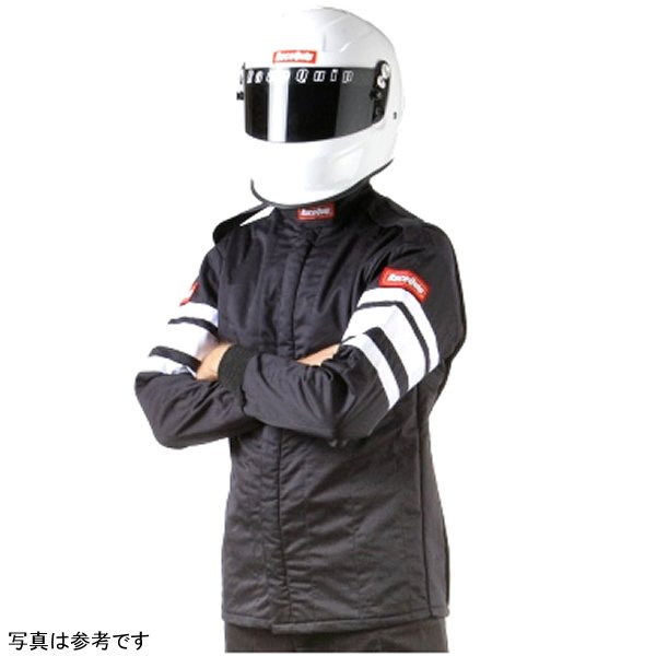 RaceQuip ブラック SFI-5 Jacket - Small