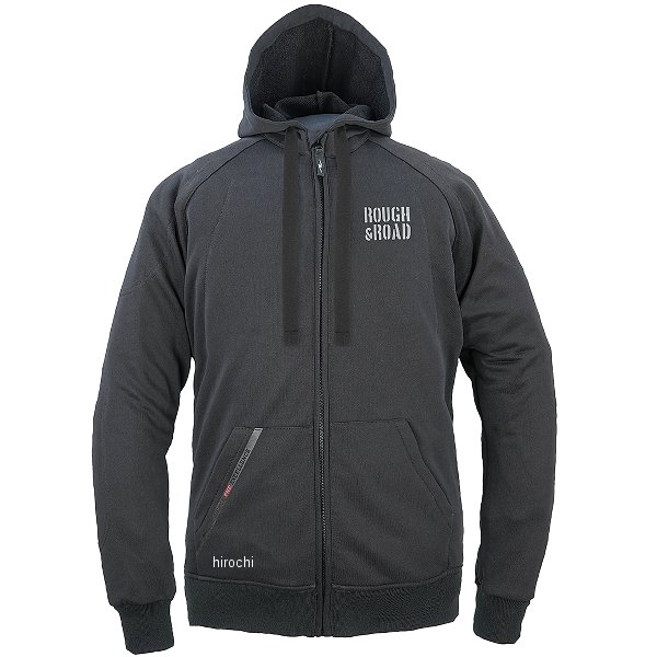 RR1003APBK4 ラフ&ロード 春夏モデル ラフライドZIPパーカー エアスルーパッドセット 黒 LLサイズ