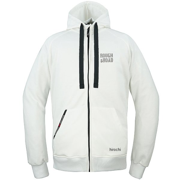 RR1003WH3 ラフ&ロード 春夏モデル ラフライドZIPパーカー 白 Lサイズ