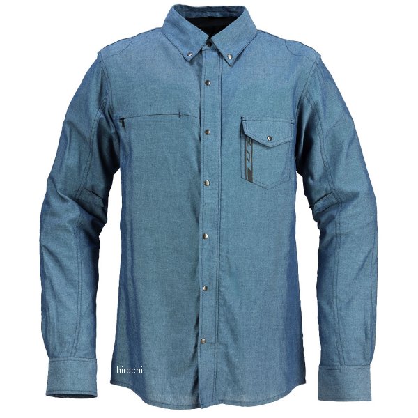 RR1004CHB-NV5 ラフ&ロード 春夏モデル ラフ ライドシャツFP シャンブレーネイビー XLサイズ