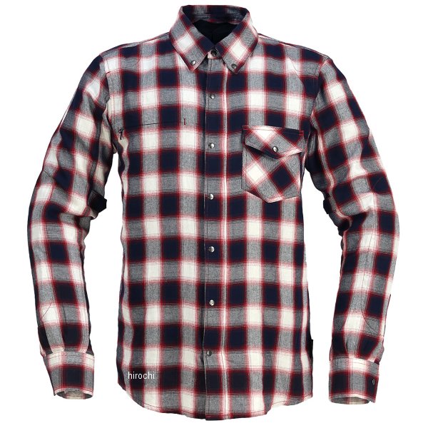 RR1004CK-RD5 ラフ&ロード 春夏モデル ラフ ライドシャツFP チェックレッド XLサイズ