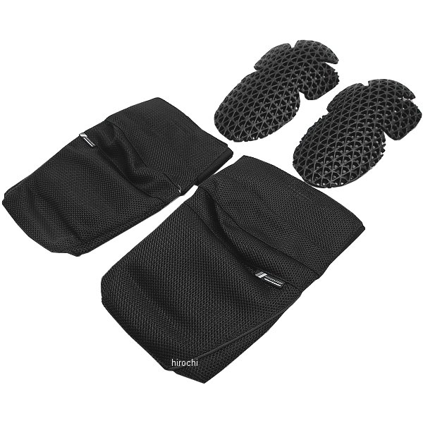 RR10079 ラフ&ロード 春夏モデル ステルスフィットメッシュニープロテクター 黒 フリーサイズ