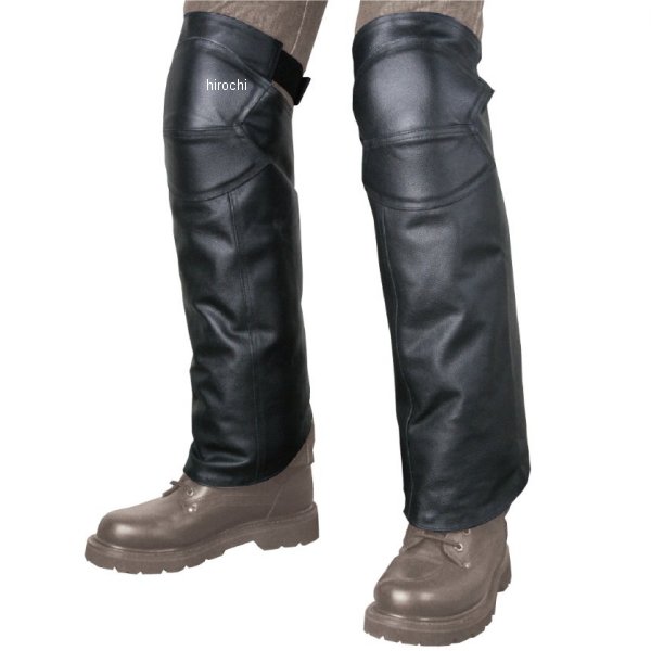 RR5869BK3 ラフ&ロード 春夏モデル レザーレッグカバー 黒 ロングサイズ