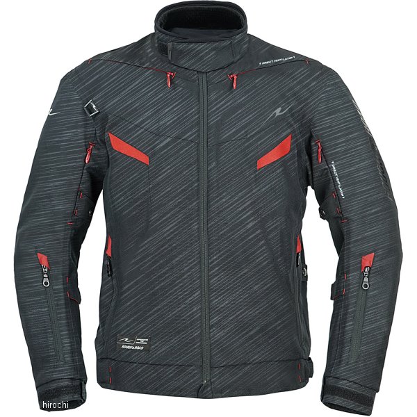 RR7251SSK/RDL2 ラフ&ロード 秋冬モデル エアベントライディングジャケット スラッシュブラック/レッド レディース WMサイズ