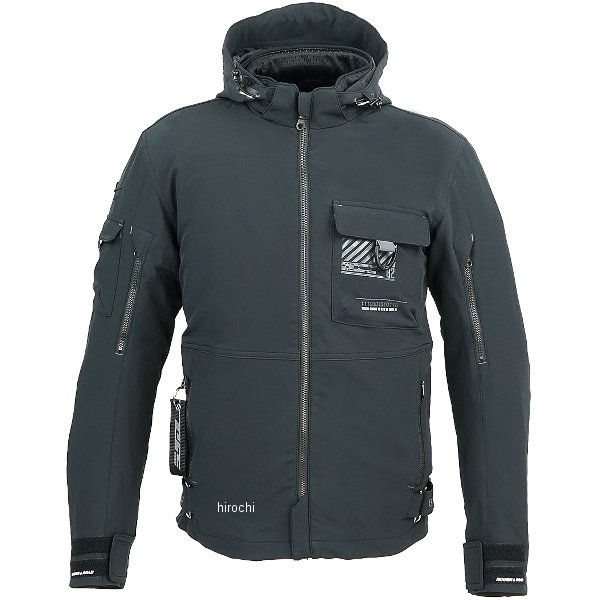 RR7254BK2 ラフ&ロード 春夏モデル エアスルーソフトシェルストレッチパーカーFP 黒 Mサイズ