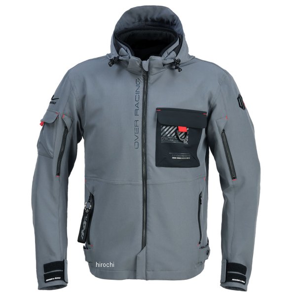 RR7254OVR-GY2 ラフ&ロード 春夏モデル エアスルーソフトシェルストレッチパーカーFP オーヴァーグレー Mサイズ