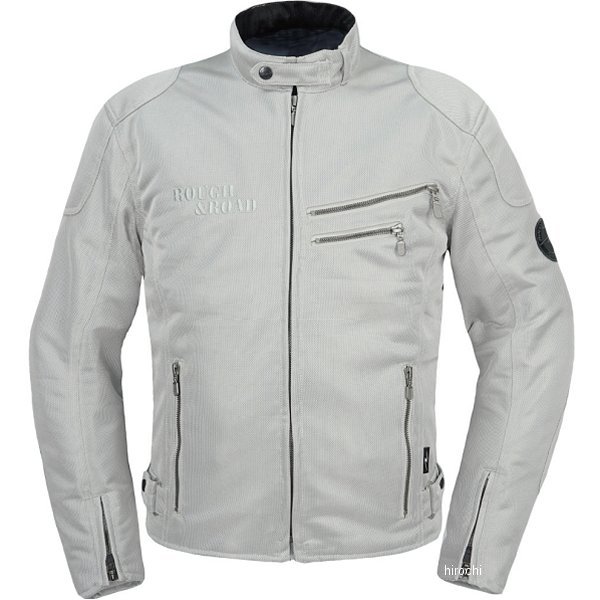 RR7308A-SV4 ラフ&ロード 春夏モデル ライディングZIPメッシュジャケットEM オールシルバー LLサイズ