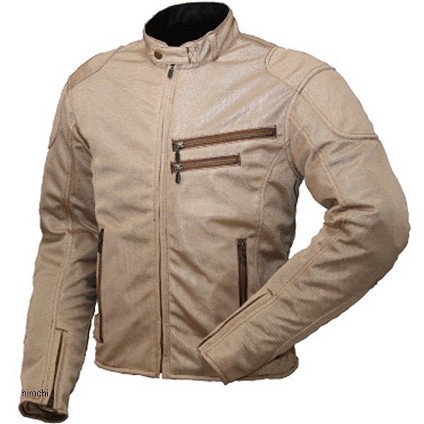 RR7313BE2 ラフ&ロード 春夏モデル ライディングZIPメッシュジャケット ベージュ Mサイズ