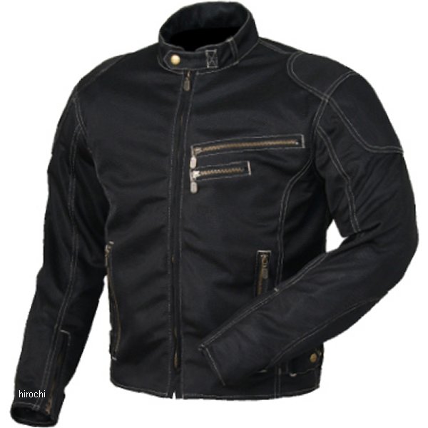 RR7313BK3 ラフ&ロード 春夏モデル ライディングZIPメッシュジャケット 黒 Lサイズ