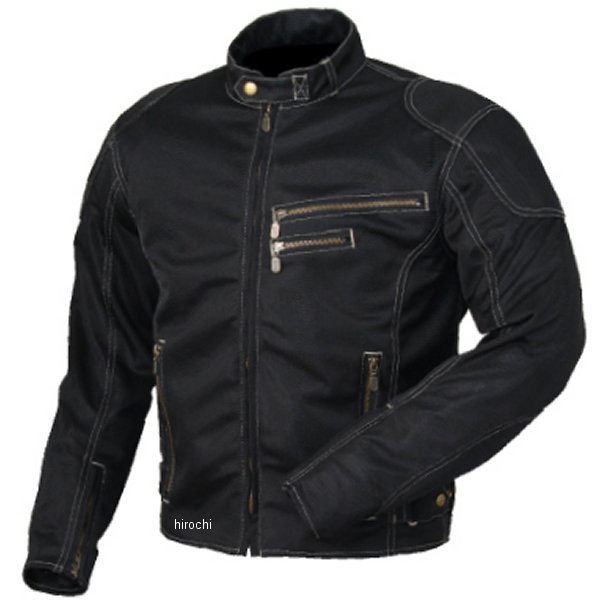 RR7313BKB3 ラフ&ロード 春夏モデル ライディングZIP メッシュジャケット 黒 BLサイズ