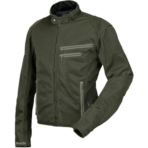 RR7313OV4 ラフ&ロード 春夏モデル ライディングZIPメッシュジャケット オリーブ LLサイズ