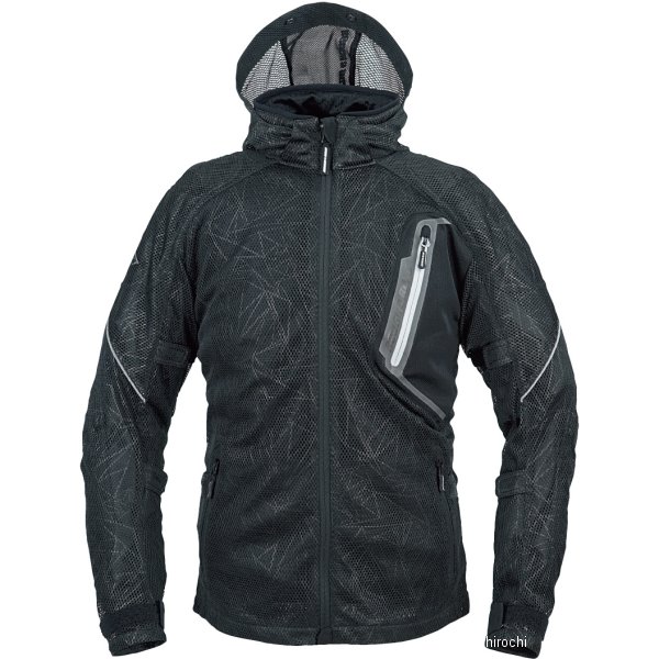 RR7345E-BKB4 ラフ&ロード 秋冬モデル ダイレクトエアメッシュパーカーFP エンボスBK BLLサイズ