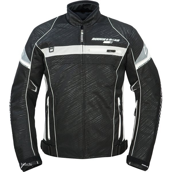 RR7346SS-BKWL3 ラフ&ロード 秋冬モデル フルメッシュジャケットFP スラッシュブラック/ホワイト レディース WLサイズ