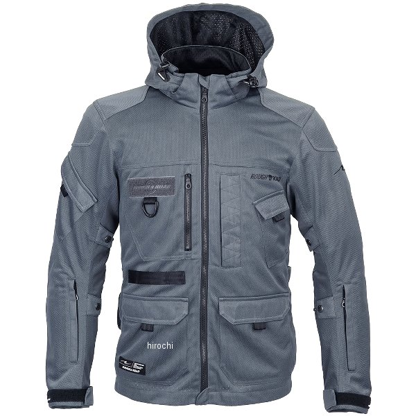 RR7349GM3 ラフ&ロード 春夏モデル マウンテンメッシュパーカー ガンメタ Lサイズ