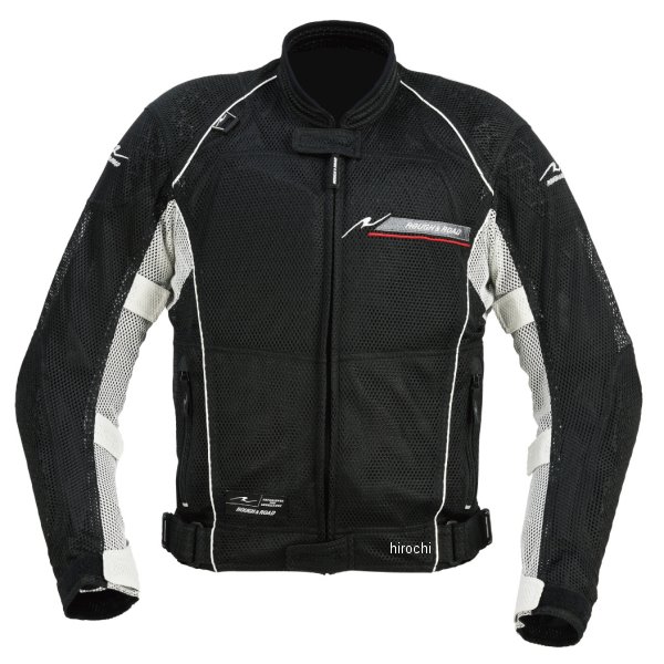 RR7351BK/SV2 ラフ&ロード 春夏モデル ダイレクトエアメッシュジャケットFP 黒/プラチナシルバー Mサイズ