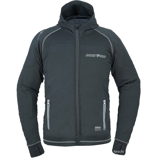 RR7557BK4 ラフ&ロード 春夏モデル アーマーフーディー 黒 LLサイズ