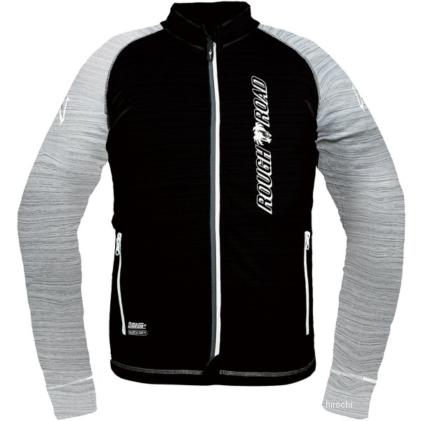 RR7558APBK/HG2 ラフ&ロード 春夏モデル アーマージャケット エアスルーパッドセット 黒/ヘアライングレー Mサイズ