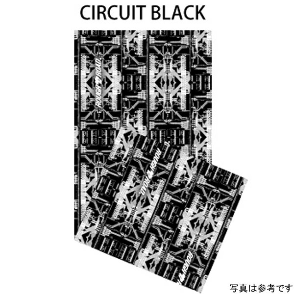 RR7600CIR-BK ラフ&ロード 春夏モデル マルチネックゲーター サーキットブラック フリーサイズ